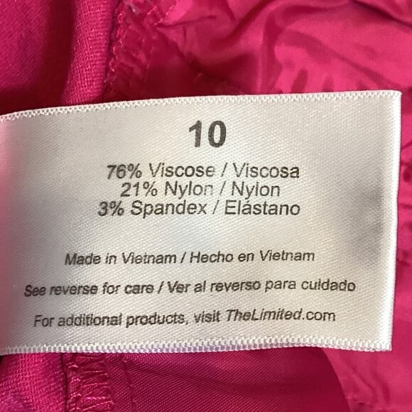 The Limited Pink Ankle Pants Sz 10 #321C - Picture 8 of 9